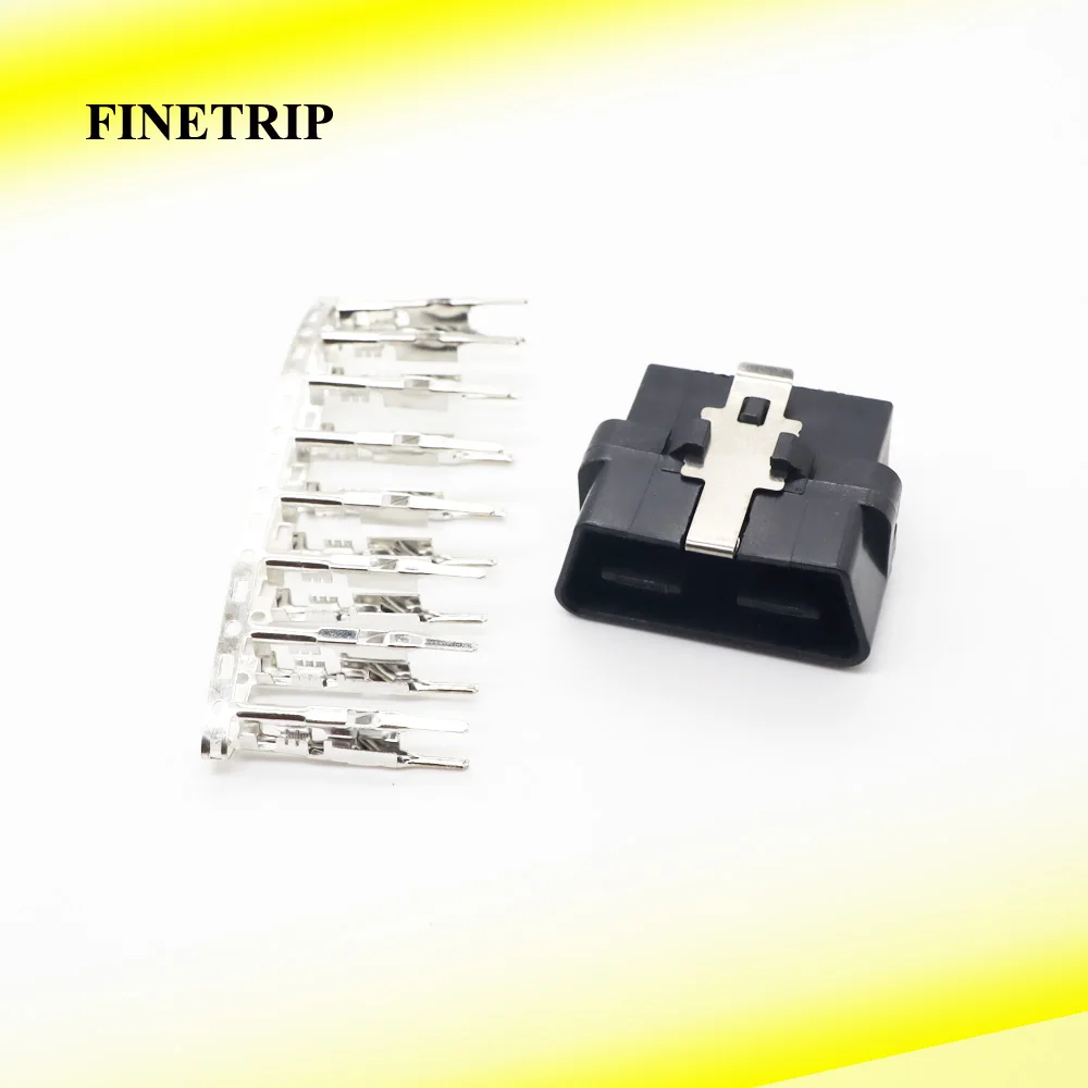 Розничная продажа автомобильный разъем 16-контактный OBD2 J1962M штекер адаптера с