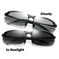 2022 photochromic polarized sunglasses mens anti uv sunglasses for drivers male driving fishing uv400 polarized sun glasses