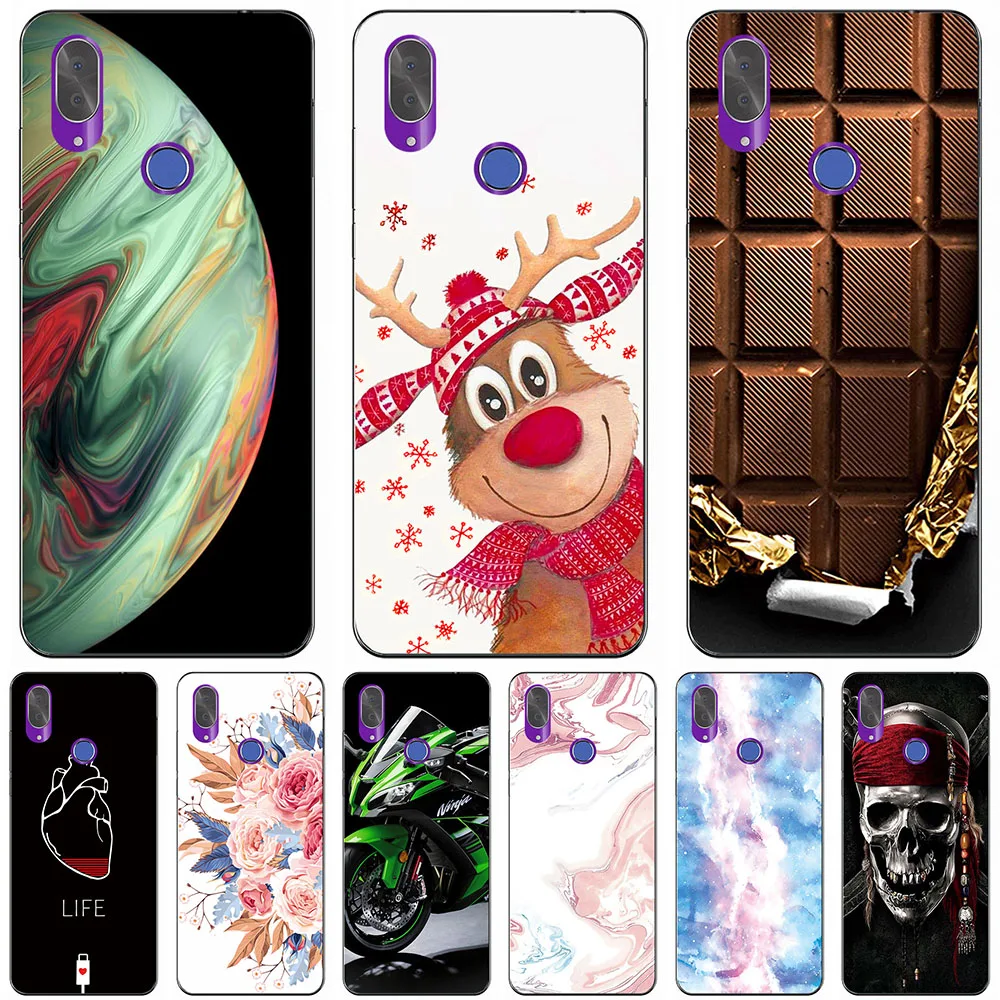 

Чехол для Cubot X19 X19S 2019 5,93 дюймов, мягкий чехол для телефона из ТПУ, роскошные гладкие блестящие Чехлы для мобильных телефонов с популярным при...