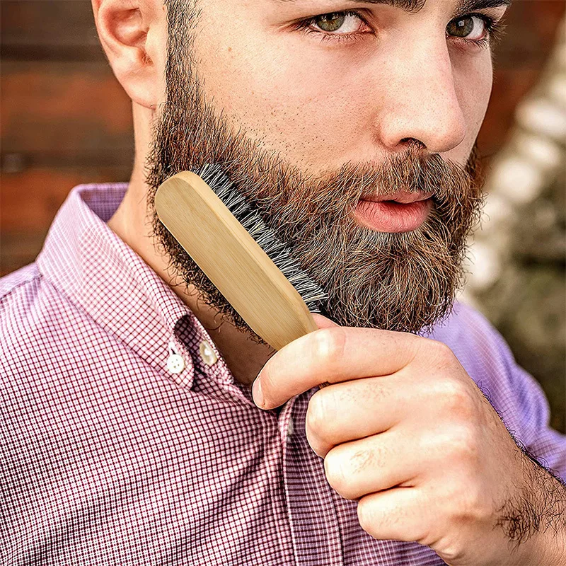 Материал деревянной ручки буковая щетка для бороды набор бритья парикмахерские