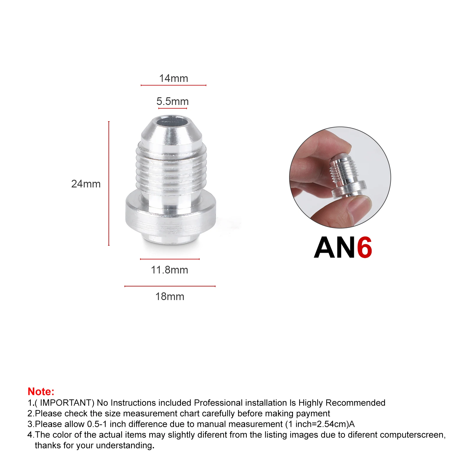 

CNSPEED Алюминиевые фитинги для шланга AN6 AN8 AN10 AN12 AN16 AN20