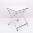 Складной квадратный стол из алюминиевого сплава, портативный простой квадратный стол, стол для пикника, улицы, рыбалки, кемпинга, складной стол 69x60x60 см