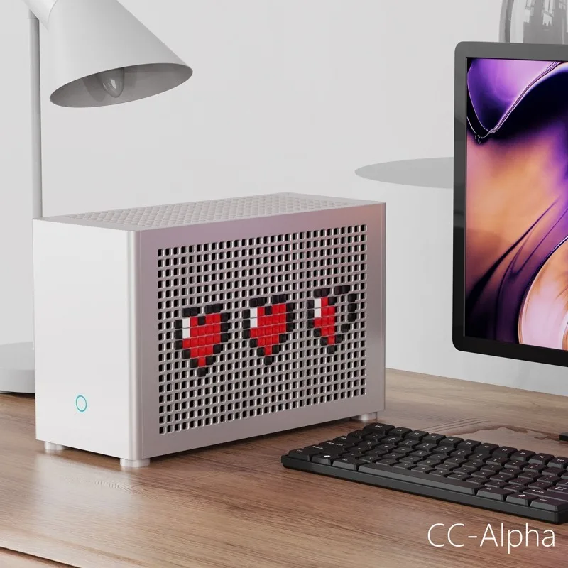 Фото Компактный шедевр – Корпус CC-Alpha 8.5L ITX – Алюминий T6061, твердоанодированный, для блока питания SFX, для видеокарты 48 мм, обработка на ЧПУ №4