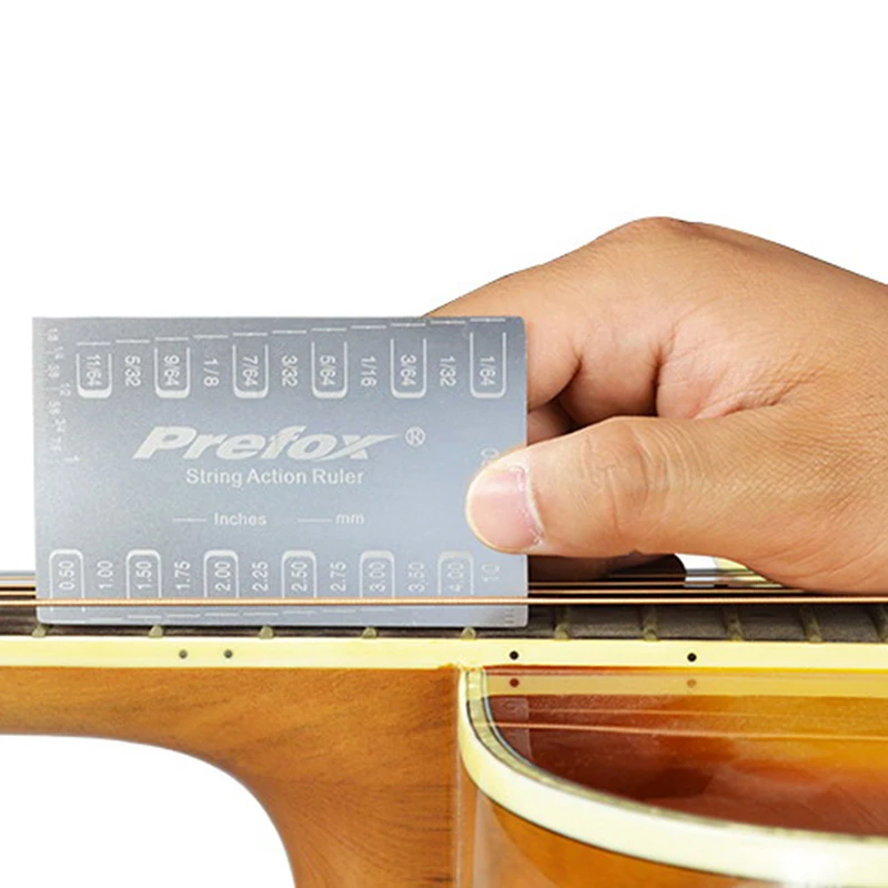 

1pc Guitar String Pitch Measuring Ruler Gauge String Pitch Action Ruler Measuring Tool for Electric Acoustic Guitar Parts