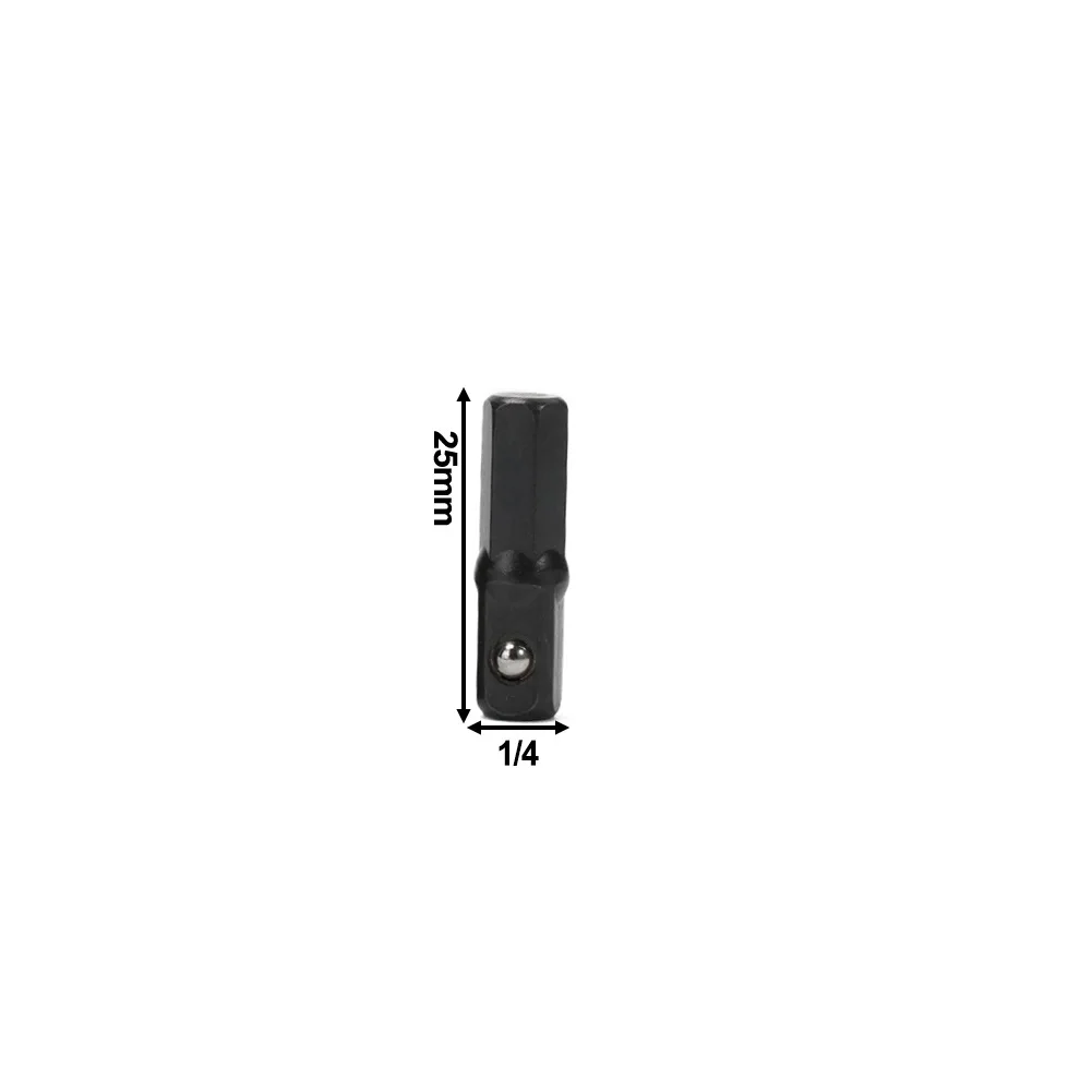 

1/4pcs Socket Adapter Drill Bits Electric Drill Pistol Drill 25mm 30mm 50mm Chrome Vanadium Steel Pneumatic Drill