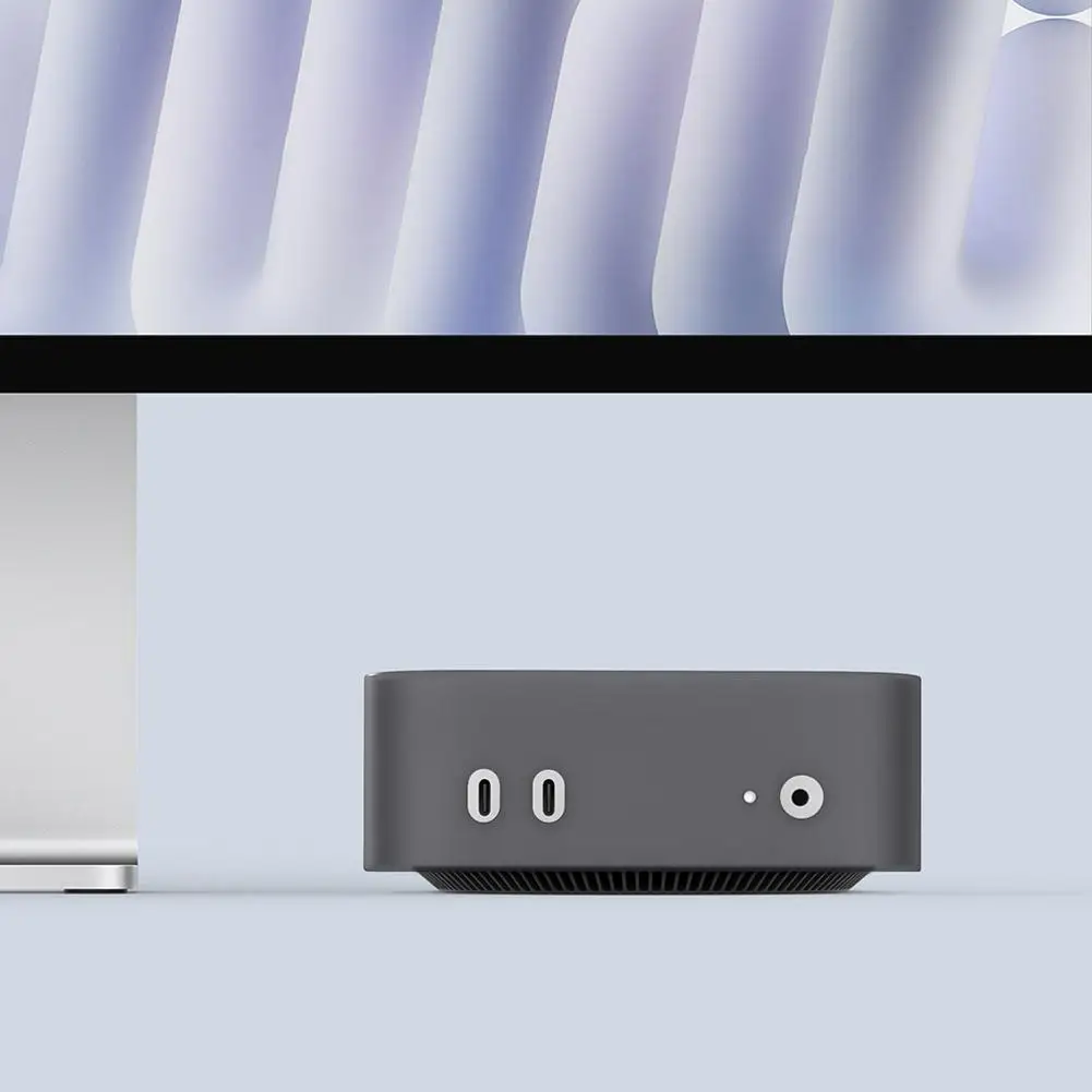 Силиконовый защитный чехол для Mac Mini M4/M4 Pro 2024 пылезащитный противоударный