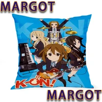 japanese anime k on pillowcase custom square pillow cover case zipper pillowcase gift for anime lover