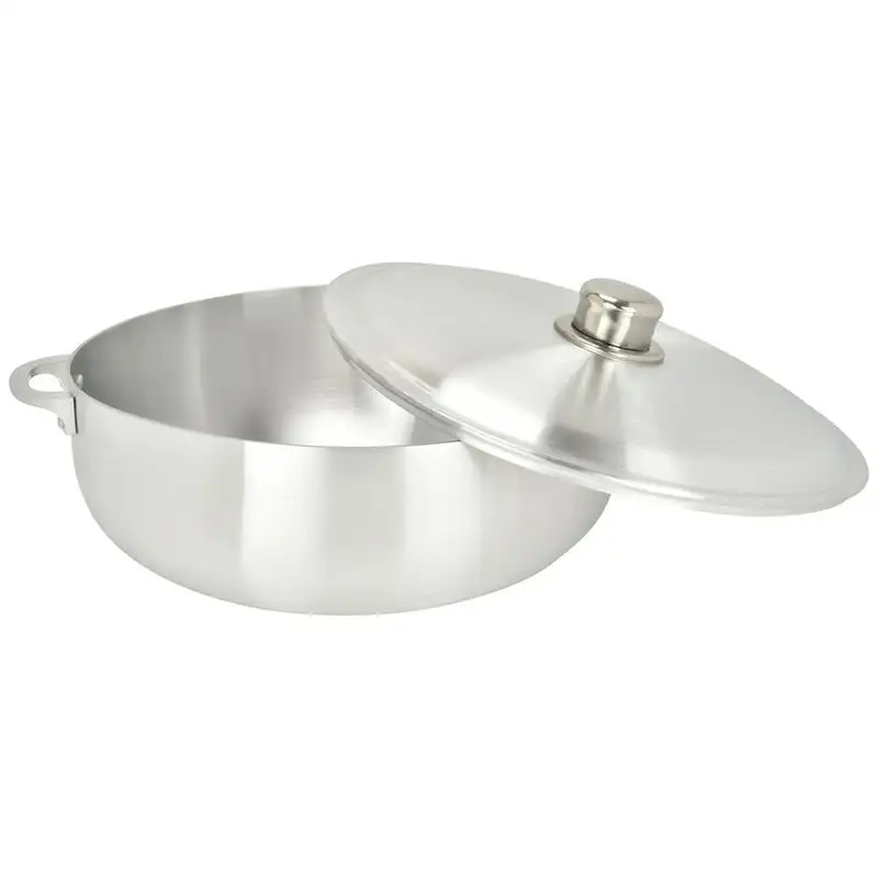 

Stylish, Durable 9.3 Quarts Commercial Grade Aluminum Stock Pot - Perfect for Large Families & Commercial Use.