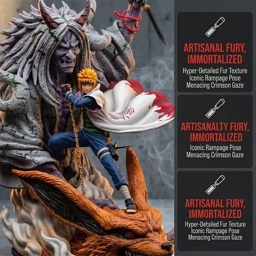 Фото Коллекционная фигурка Bandai Naruto GK: Четвертый Хокаге Минато Намиказе – Аниме-украшение для рабочего стола №1