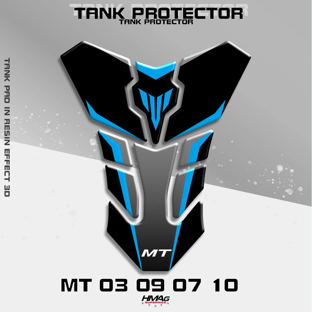 

For YAMAHA MT MT-07 MT-09 MT07 MT09 FZ-07 FZ-09 Motorcycle Sticker Protection Decal Fuel Tank Pad Stickers Moto 3D Reflective