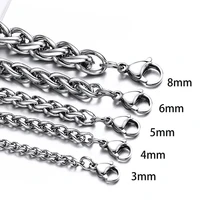 keel chain titanium steel necklace flower basket chain stainless steel chain clavicle chain mens and womens jewelry wholesale