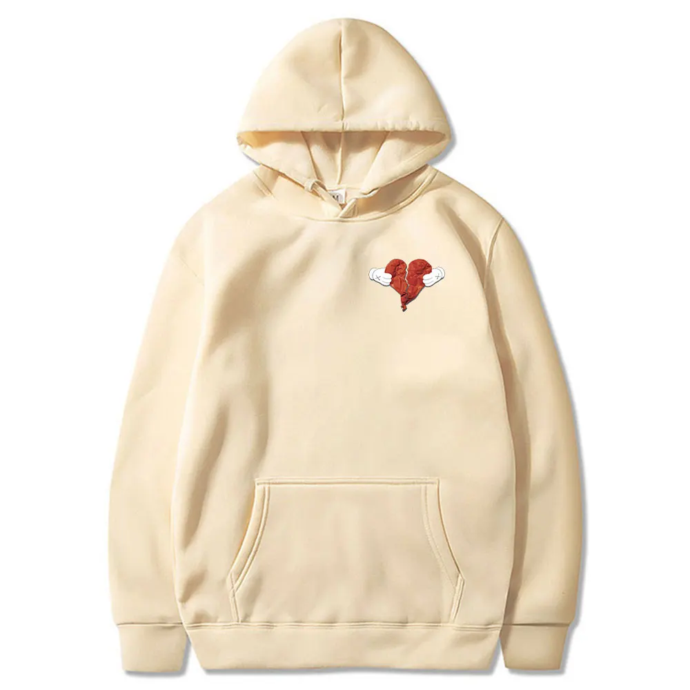 Толстовка Kanye West в стиле хип-хоп для мужчин и женщин винтажный свитшот с длинным