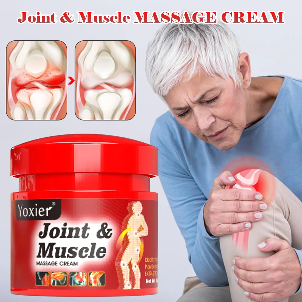 

Muscle Joint Massage Cream Pain Cream Relieve Sport Injury Muscle Strain Arthritis Cervical Spine Knee Waist Body Care Cream 20G