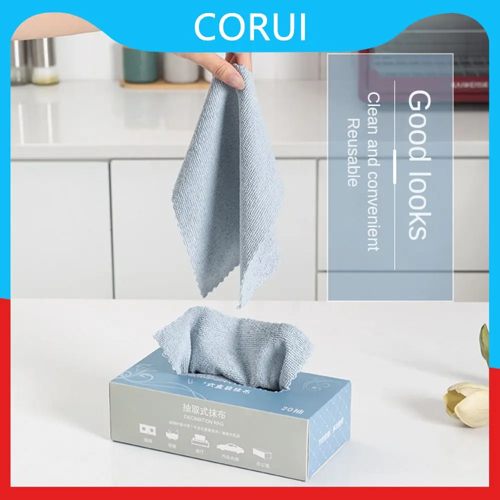 

1pcs Dish Towels Suction Absorbent Lint Cloth Reused Simple Dry And Wet Kitchen Clean Dishcloth Household Merchandises 22×22cm