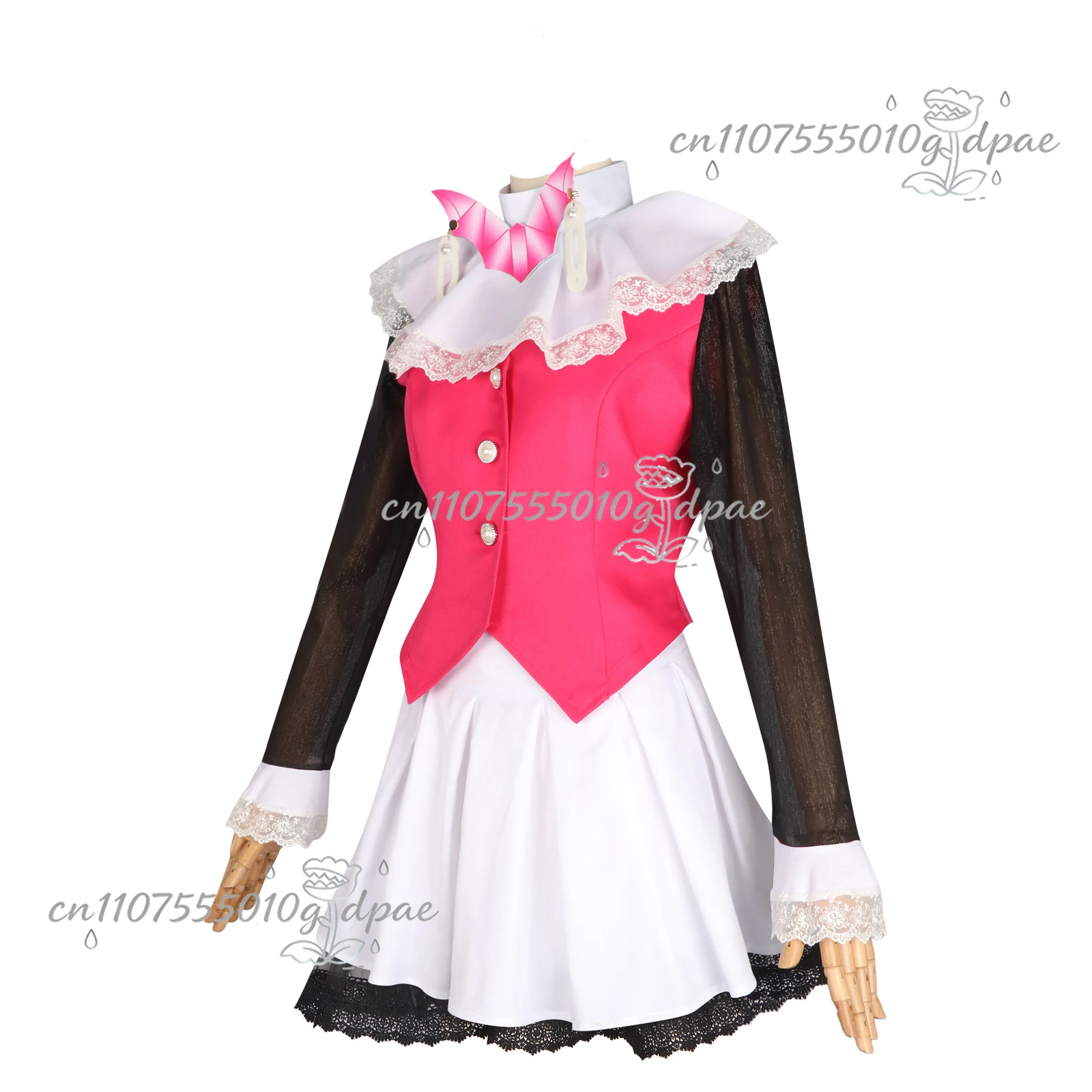 Фото Аниме Monster Fantasy High Draculaura Косплей Spectra Vondergeist Костюм Жилет Юбки Парик Комплект Вечерние Игровые Наряды для Женщин №3