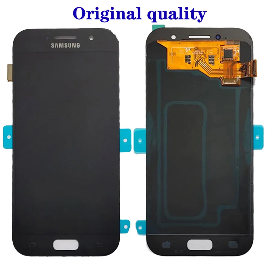 Оригинальный ЖК-дисплей Super AMOLED 5 2 дюйма для SAMSUNG Galaxy A5 2017 A520 A520F зеркальный