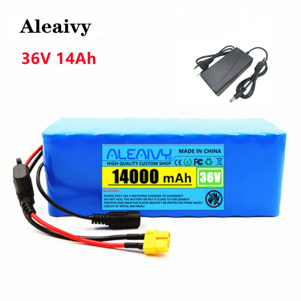 

36V Battery 10S4P 14Ah Battery Pack for 500W 750W High-power Lithium-ion Electric Bicycle Scooter Battery Built-in Batteries Bms