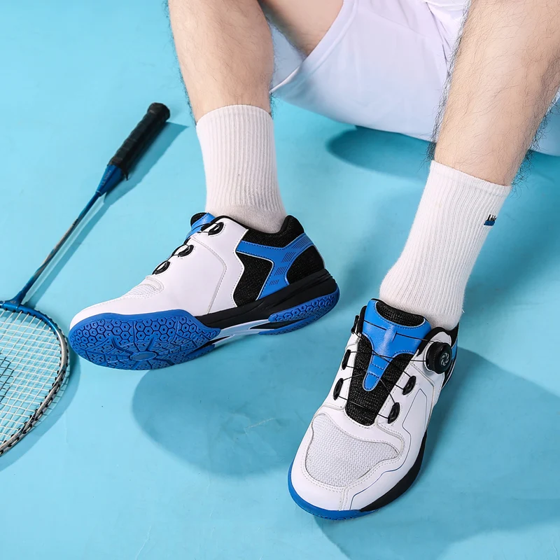 36-47 New Breathable Badminton Shoes Men Women Light Tennis Shoes Ladies Badminton Footwears Volleyball Shoes Plus Size