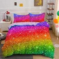abstract rainbow colorful bedding set queen king sinlge duvet cover dream comforter covers sets with pillowcase soft bedclothes