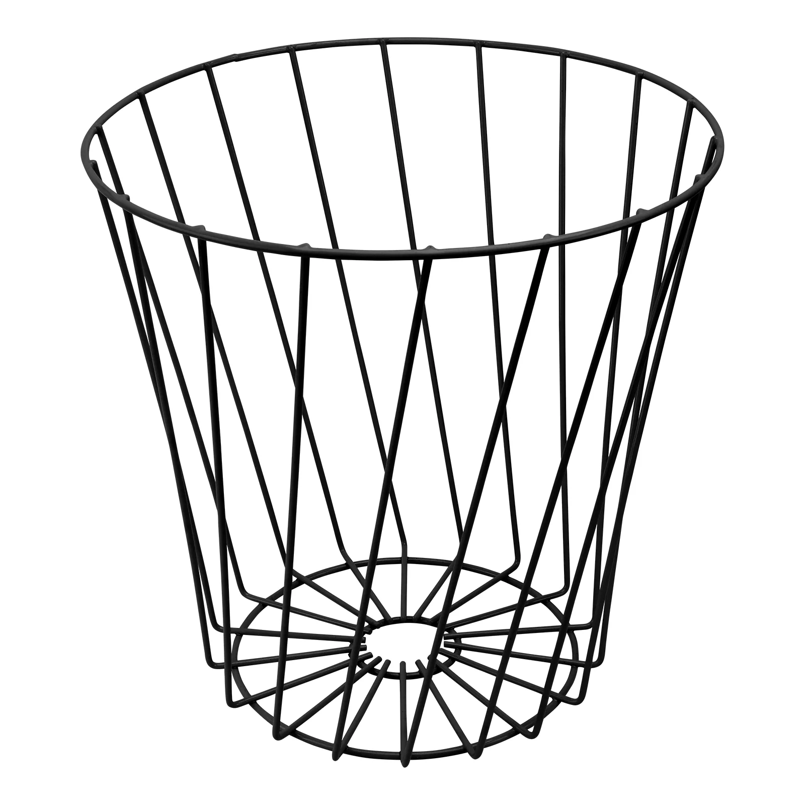 

Umbrella Can Trash Stand Holder Basket Garbage Metal Bin Bucket Waste Container Storage Rack Laundry Office Meshwireblack