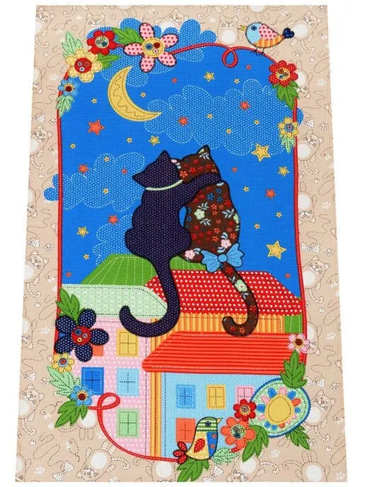 Полотенце кухонное Рогожка 60х37 &quotКошкин дом&quot 4 шт. |