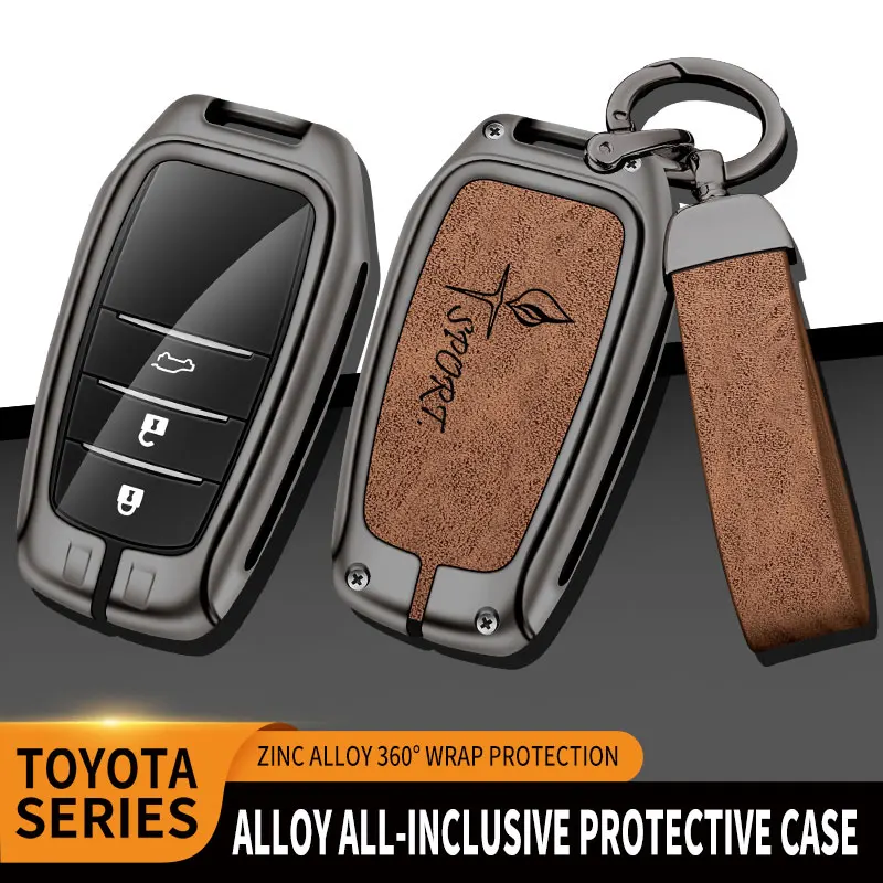 

Zinc Alloy Car Remote Key Case Cover For Toyota Chr Rav4 Auris Avensis Prius Aygo Camry Corolla Land Cruiser 200 Prado Crown