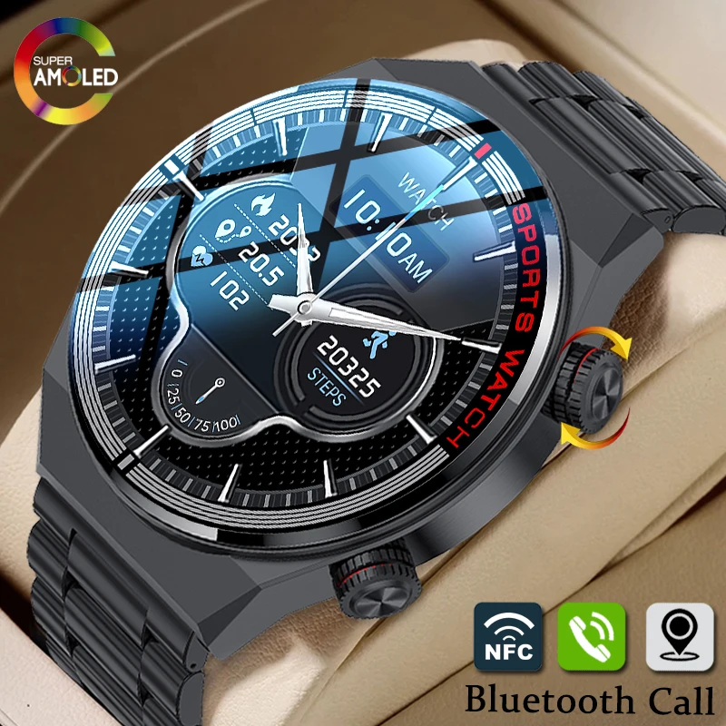 

ChiBear ECG+PPG Bluetooth Call Smart Watch Men Screen Always Show Time AI Voice Assistant NFC Business watch Man GPS Sport Track
