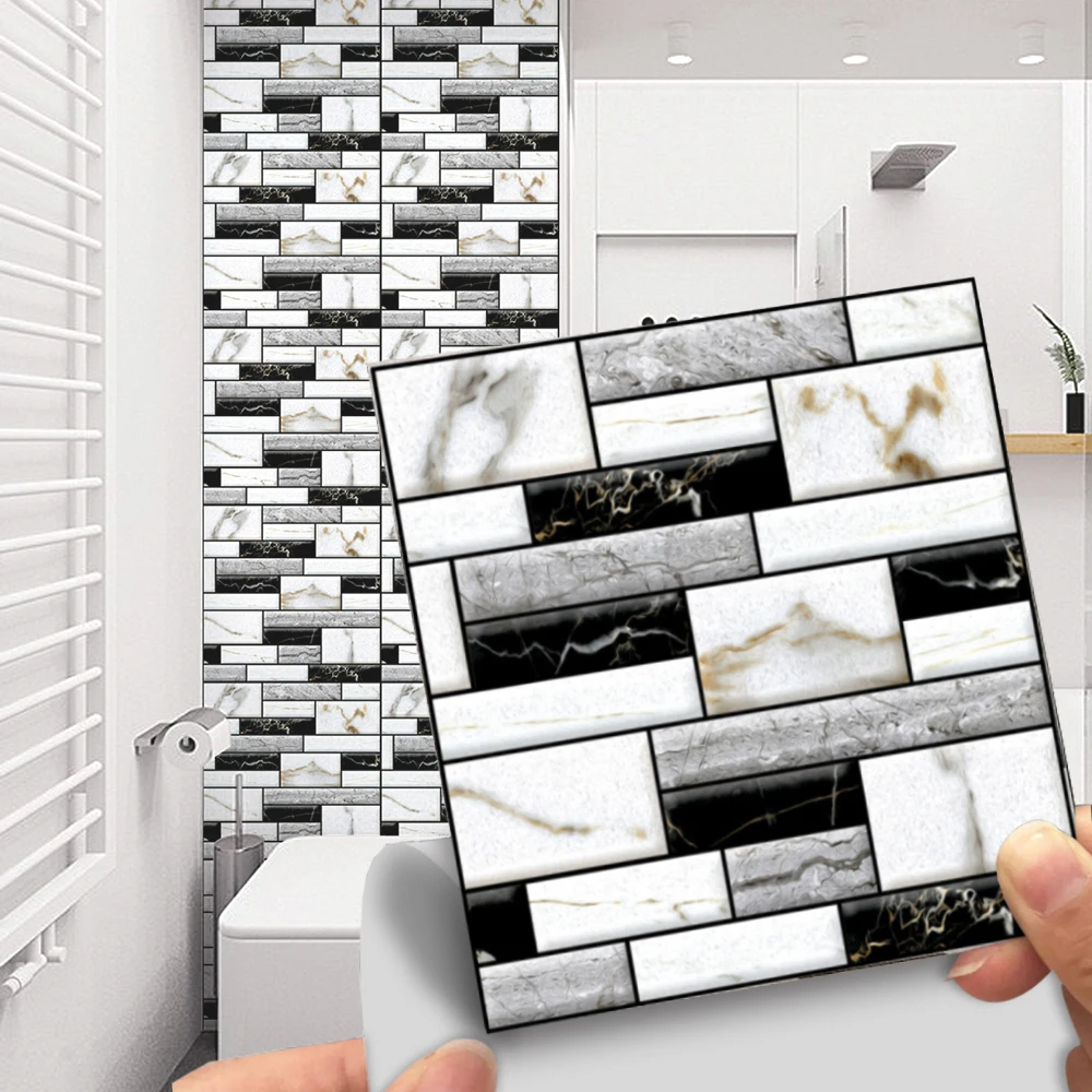 

Waterproof 3D Wall Sticker Strong Stickiness Wallpaper used for Decoration Solution of Bathroom Toilet Locker room Laundry room