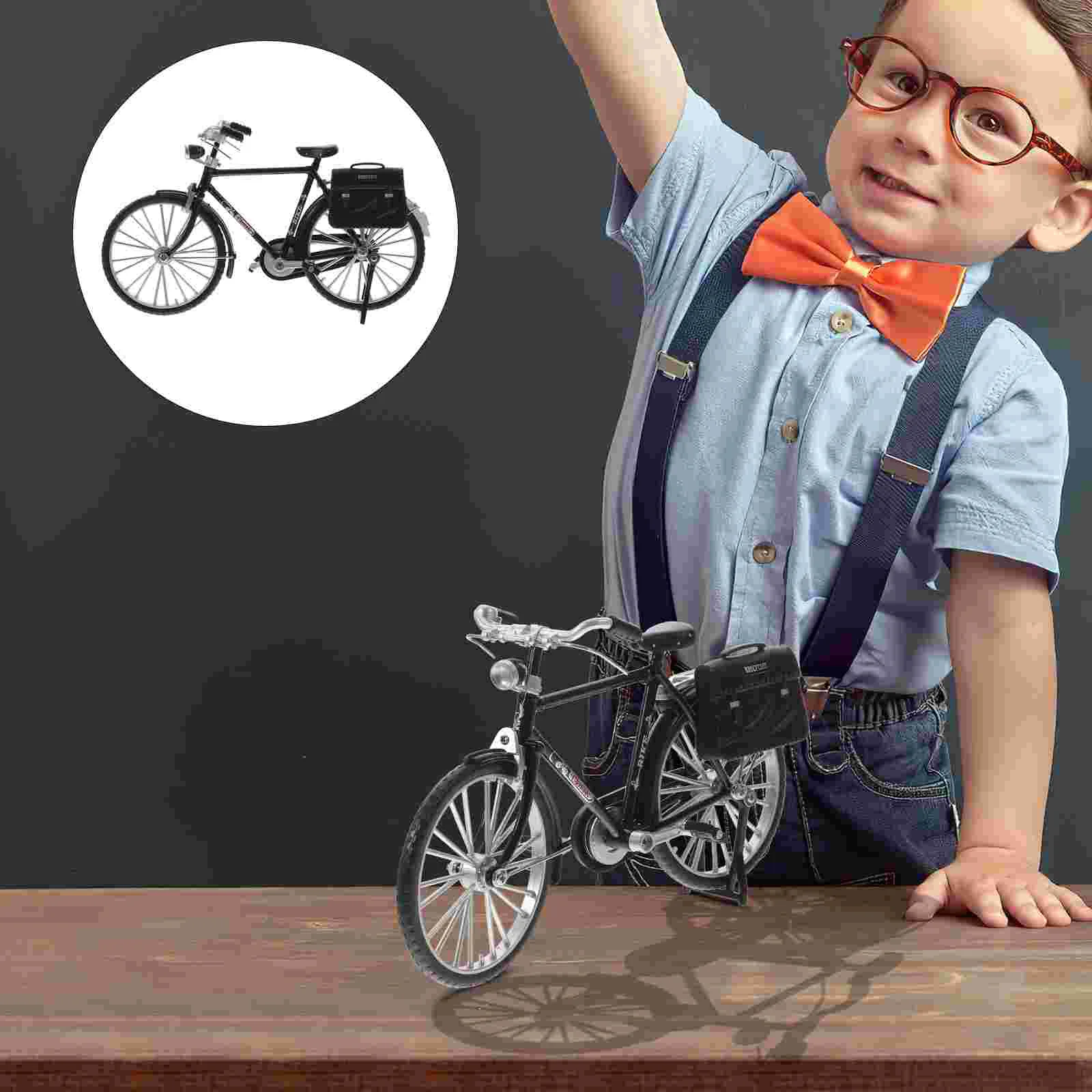 

DIY Bicycle Model Table Bike Vintage Retro Toys Decoration Ornament Moulding Trim Small Figurine Craft Miniature