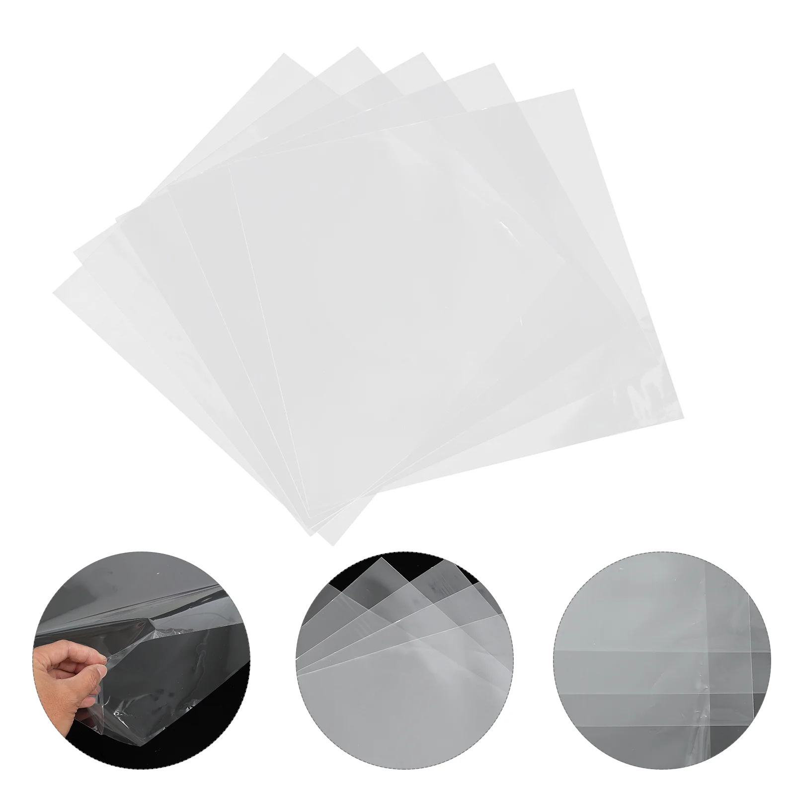 

50 Pcs Vinyl Record Bag Records Albums Cover Clear Sleeve Opp Outer Protective