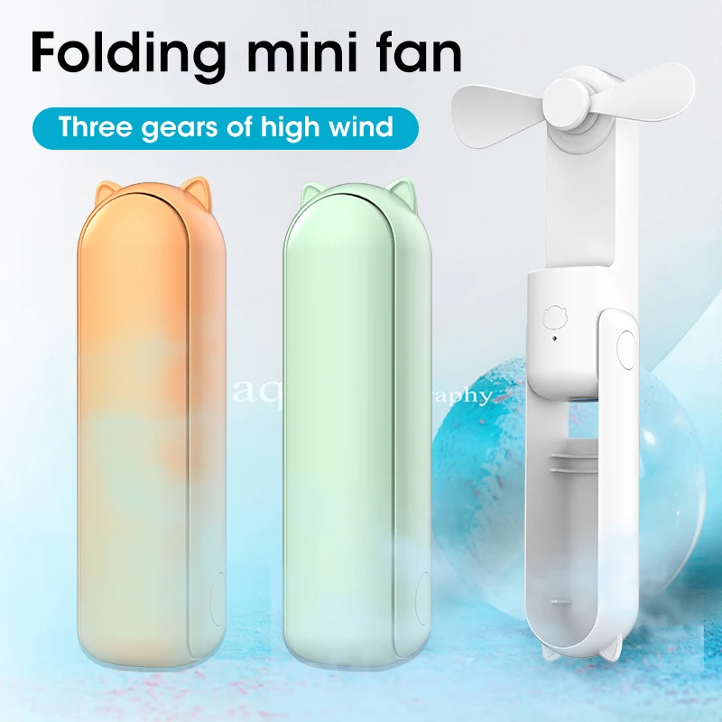 

Personal Handheld Mini Fan, Portable USB Rechargeable Small Pocket Fan,Battery Operated Fan [7-10 Working Hours] with Power Bank