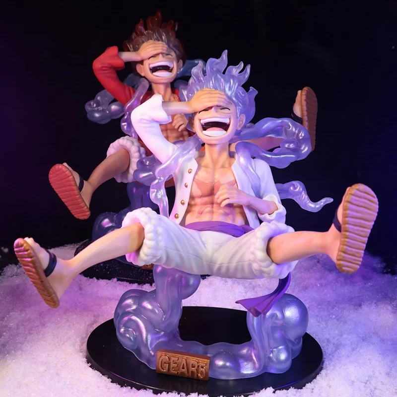 

One Piece Luffy Gear 5 Anime Figure Sun God Nikka 17cm PVC Action Figurine Statue Collectible Model Doll Toys for Children Gift