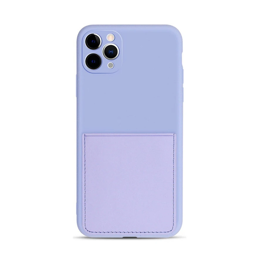 

Liquid Silicone Card Pocket Lens Fully Wrapped Soft Phone Case For Iphone 11 Pro Max X Xr Xs Max 7 8 Plus Se 2020 11Pro Fundas