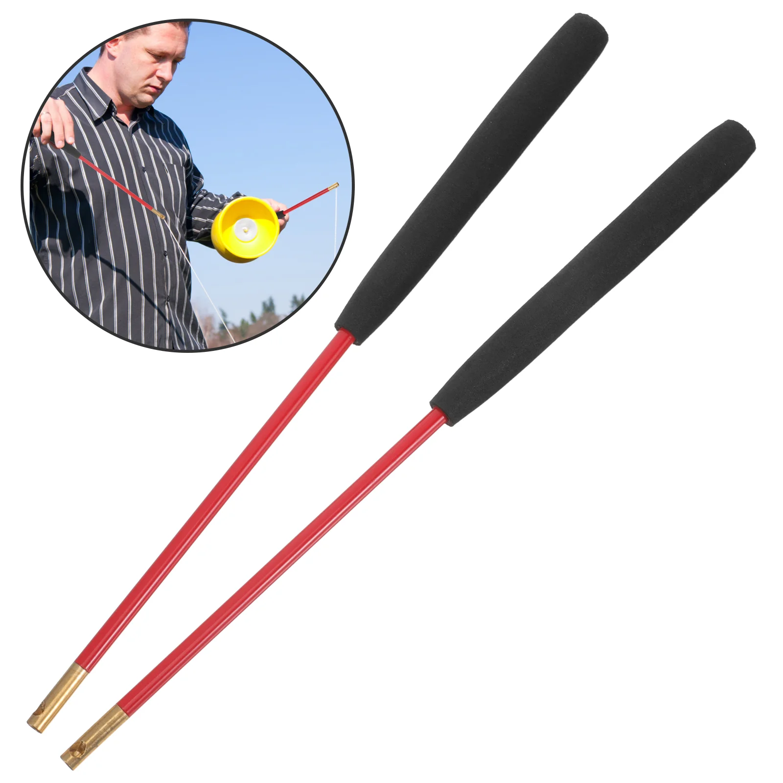 

1 Pair Practical Chinese Diabolo Stick Diabolo Stick Replacement Diabolo Supplies