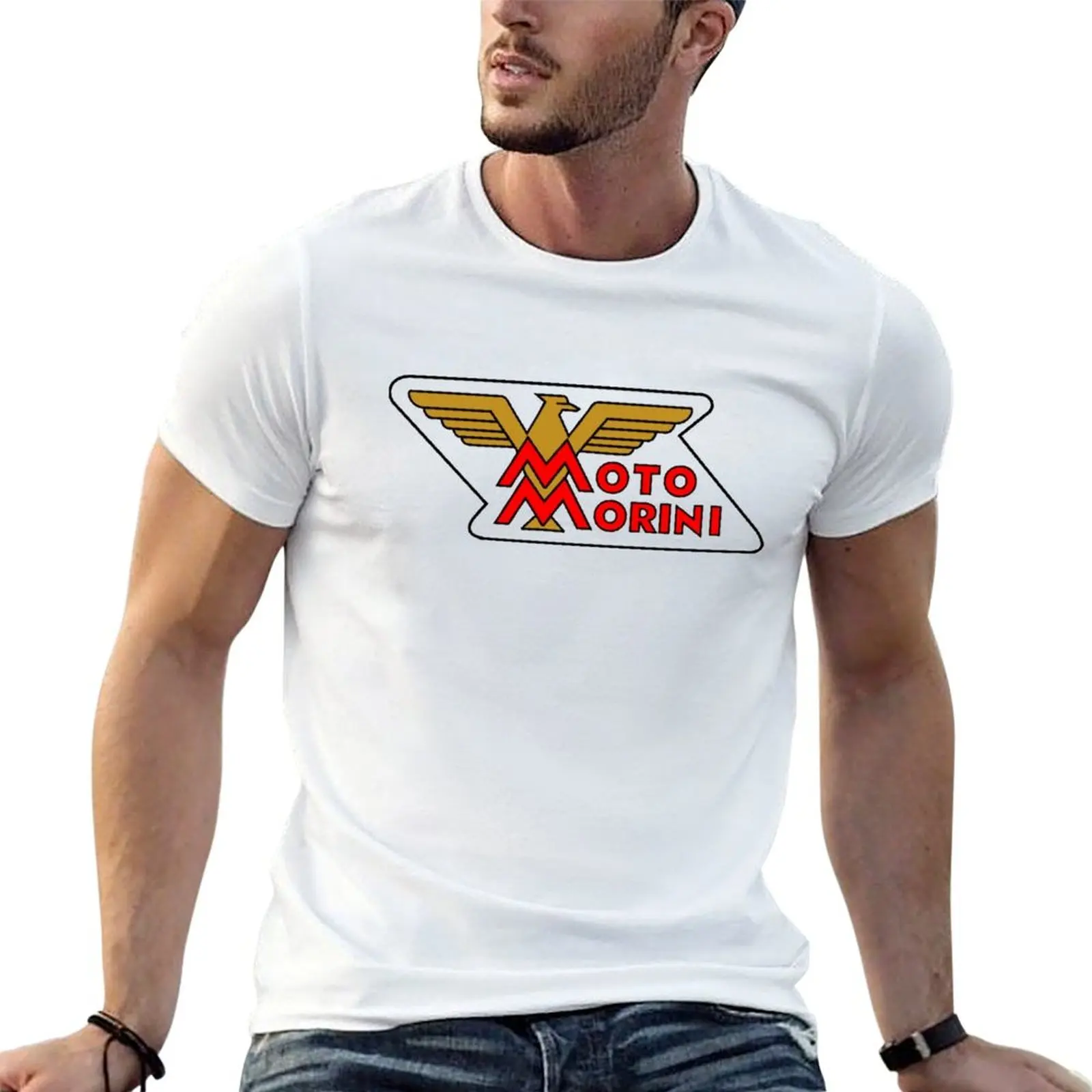 Фото Футболка MOTO MORINI ITLALIAN RACING SHIRT, повседневная футболка с графическим принтом №1