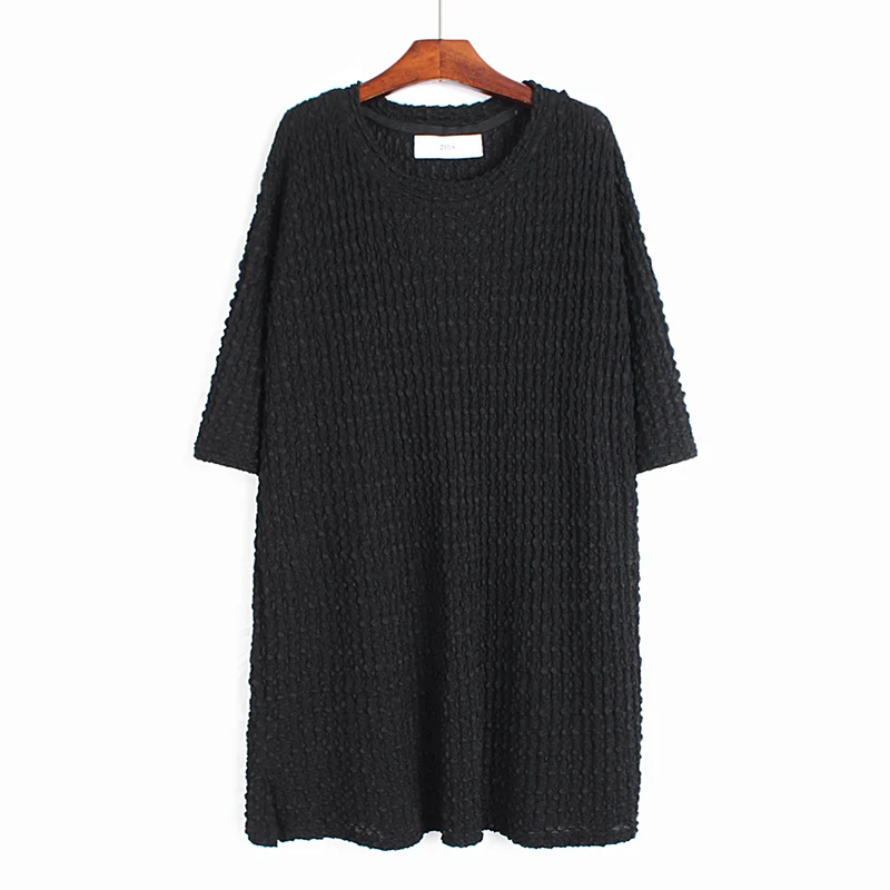 

SuperAen Solid O Neck T-shirt Female 2022 Spring Summer Loose Slim Drape Short Sleeve Women Top