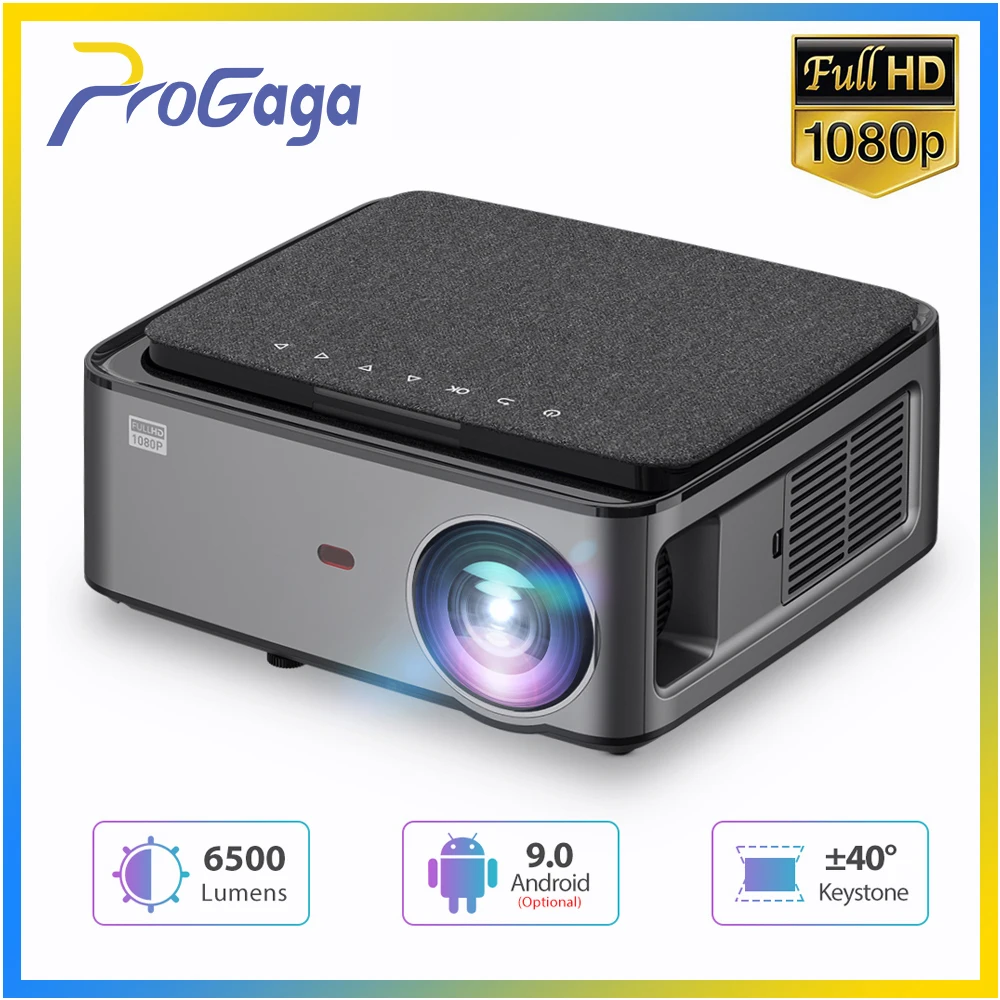 Проектор ProGaga GA828 Full HD 1920x1080P Wi-Fi Android 9 0 | Электроника
