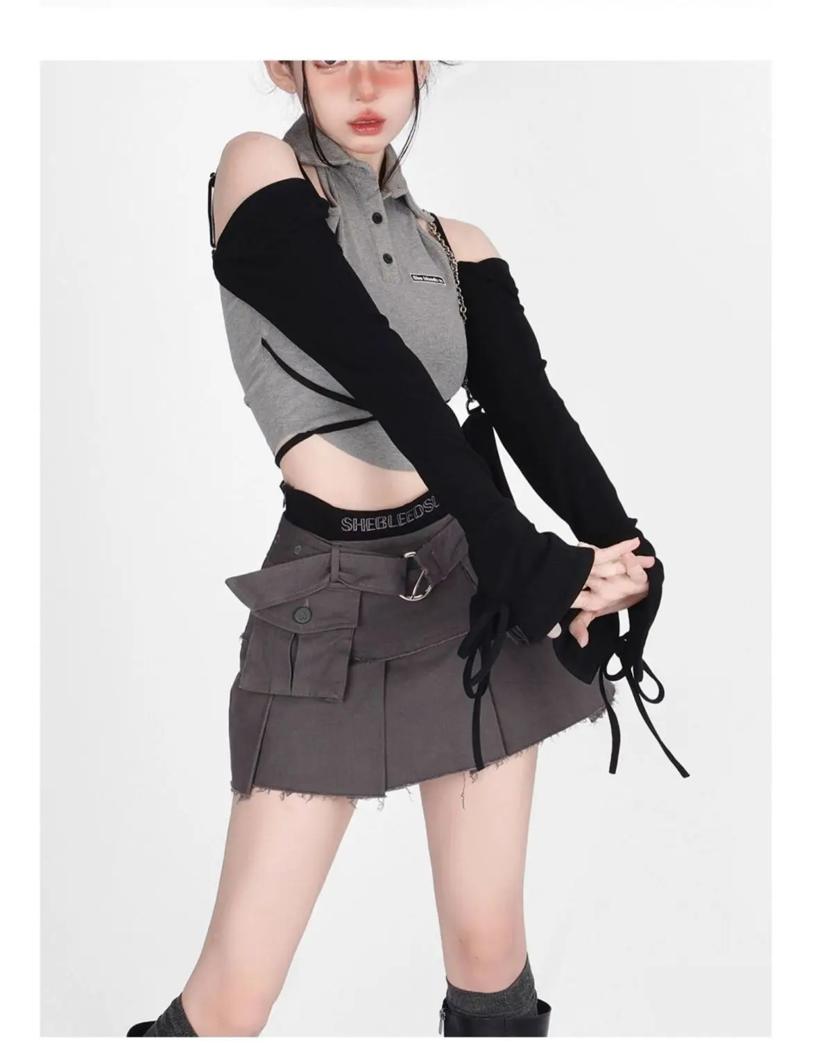 Женский комплект мини-юбки в стиле пэчворк привлекательная плиссированная юбка