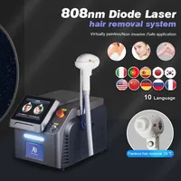 Free Shipping Factory Price High Energy 808NM Diode Laser Painless Faster Skin Rejuvenation & Hair Removal Machine