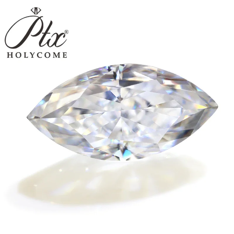 PTX Crushed Ice Cut Multicolor Marquise Loose Moissanite Gemstones VVS1 Pass Diamond Test With GRA Certificate Wholesale Price