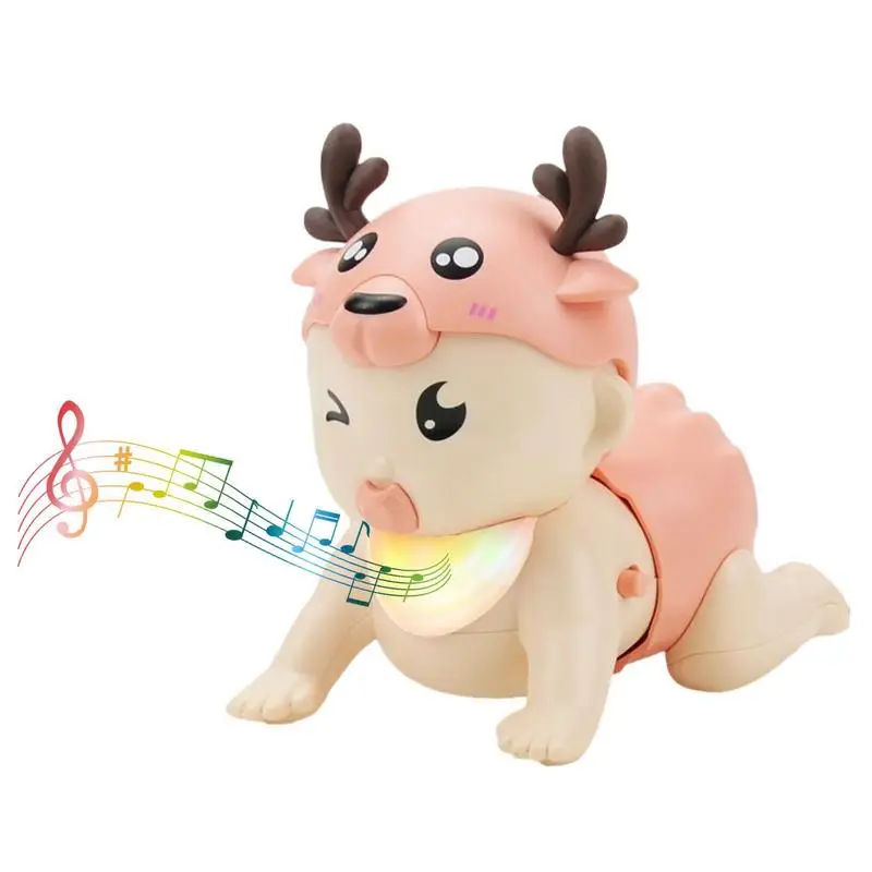 

Crawling Toys for Babies Musical Toy with Light & Sound Toddler Interactive Early Educational Toy Birthday Gift for 6-12 Months