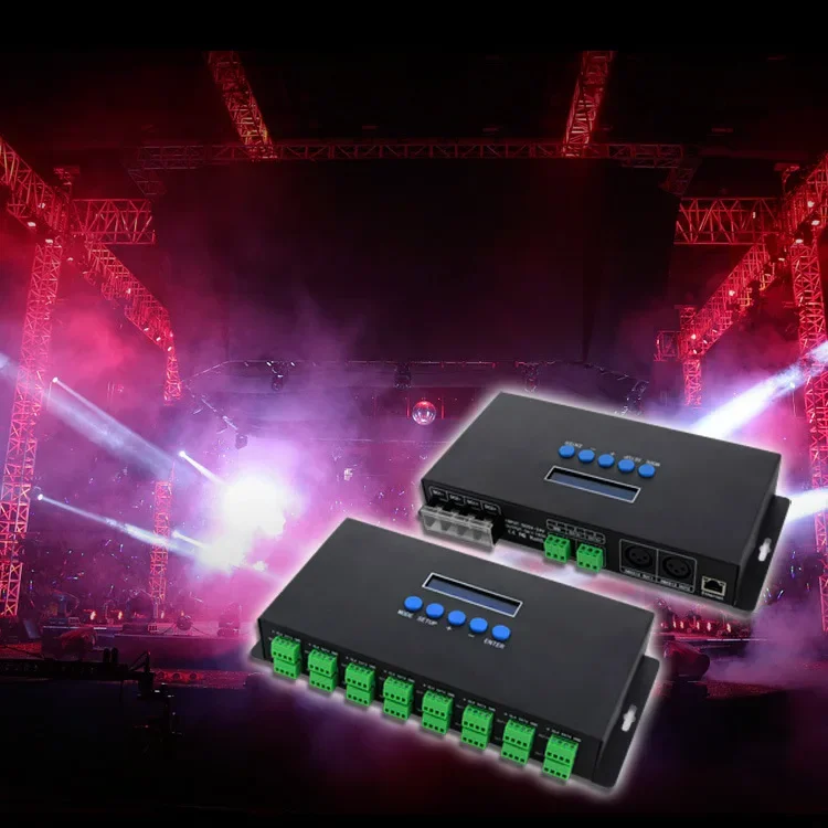 BC-216-V2 DC5V-24V ArtNet/sACN(E1.31) к SPI/DMX пиксельный светодиодный контроллер освещения Выход 16