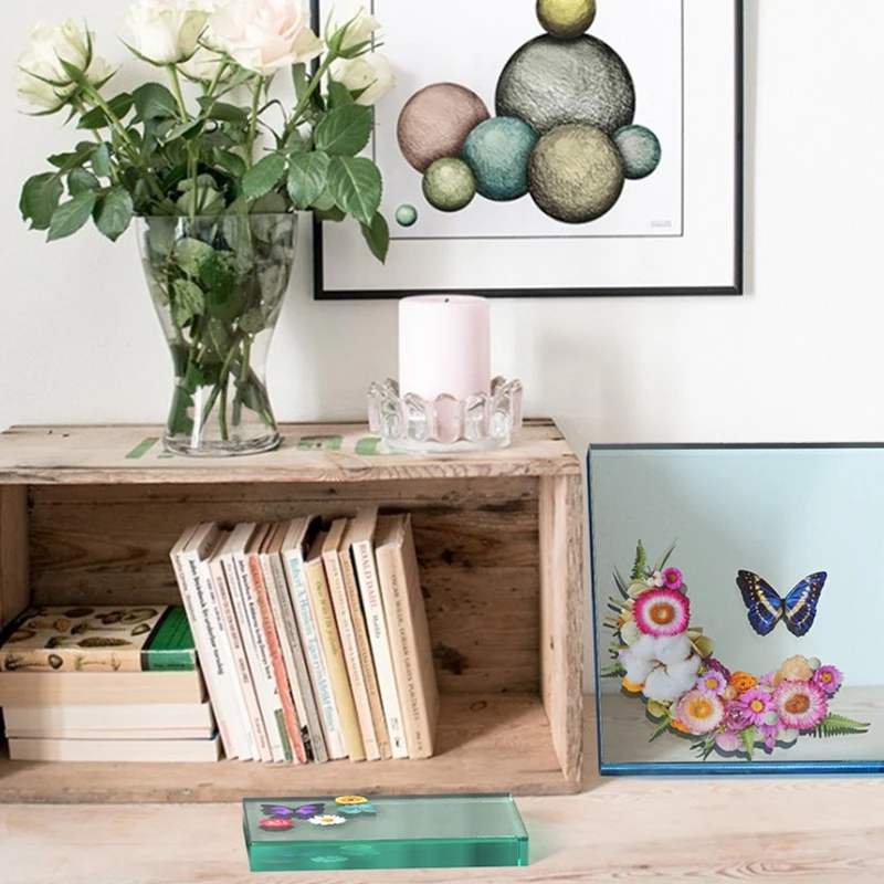 

Квадратная форма для фоторамки 95AB, силиконовая форма для эпоксидной смолы, Мягкая керамическая декоративная подвеска для стола, украшение ...