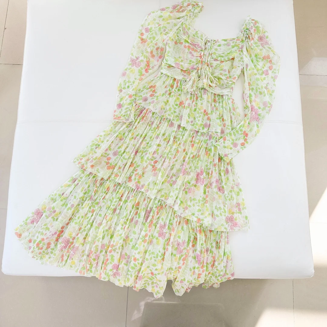 

Female Clothing Woman Clothes Women's Dress Evening Party Elegant Dresses Prom Dresses Summer 2023 Silk Floral Printing Dress