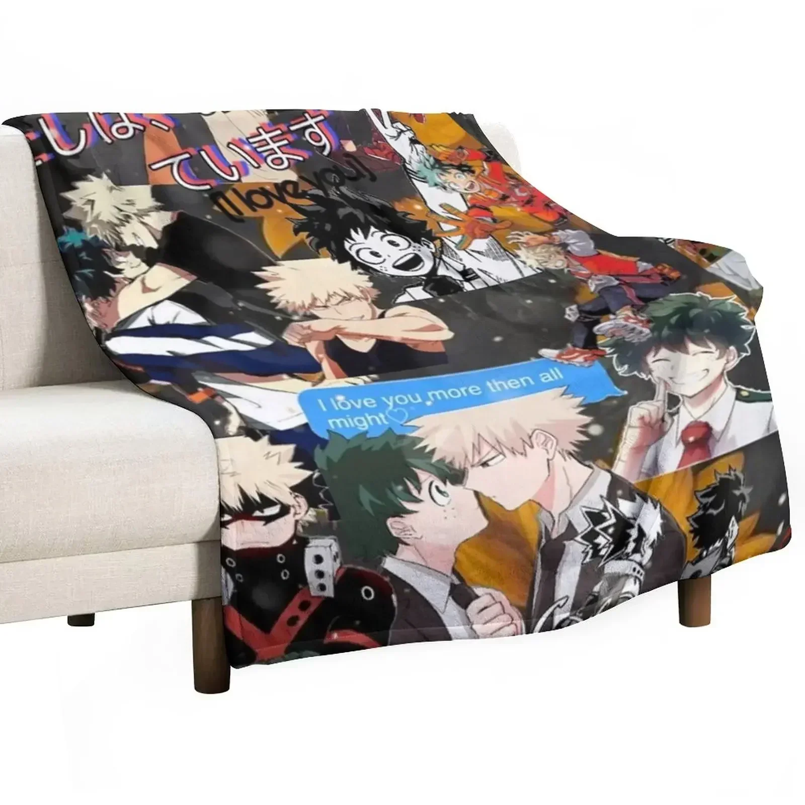 Фото Мягкий теплый плед для дивана с узором bakudeku pattern 2, мужской №1