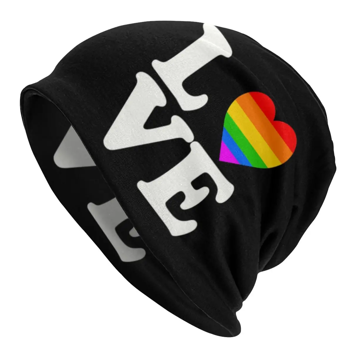 

Rainbow Equality Love Hip Hop Winter Warm Men Women Knitting Hat Unisex Adult Skullies Beanies Caps Gay Pride LGBT Bonnet Hats