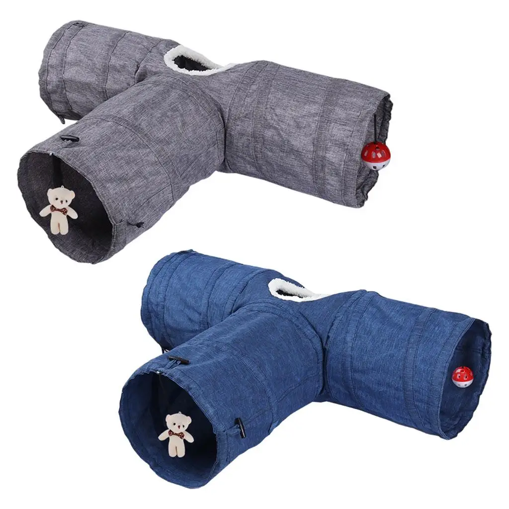 

Cat Tunnel Pet Toy Interactive Toy Tunnel Collapsible Cat Tube Tunnel