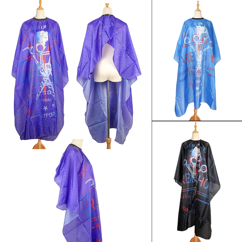 

Накидка для стрижки волос Антистатические режущие волосы водонепроницаемая одежда с рисунком салонный парикмахерский фартук Парикмахерс...