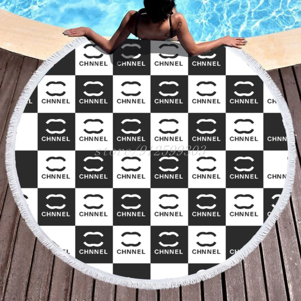 

Microfiber Round Luxury Bath Towel Living Room Home Decor Beach Towel Shawl Quick Dry Swimming Large Round Beach Towel