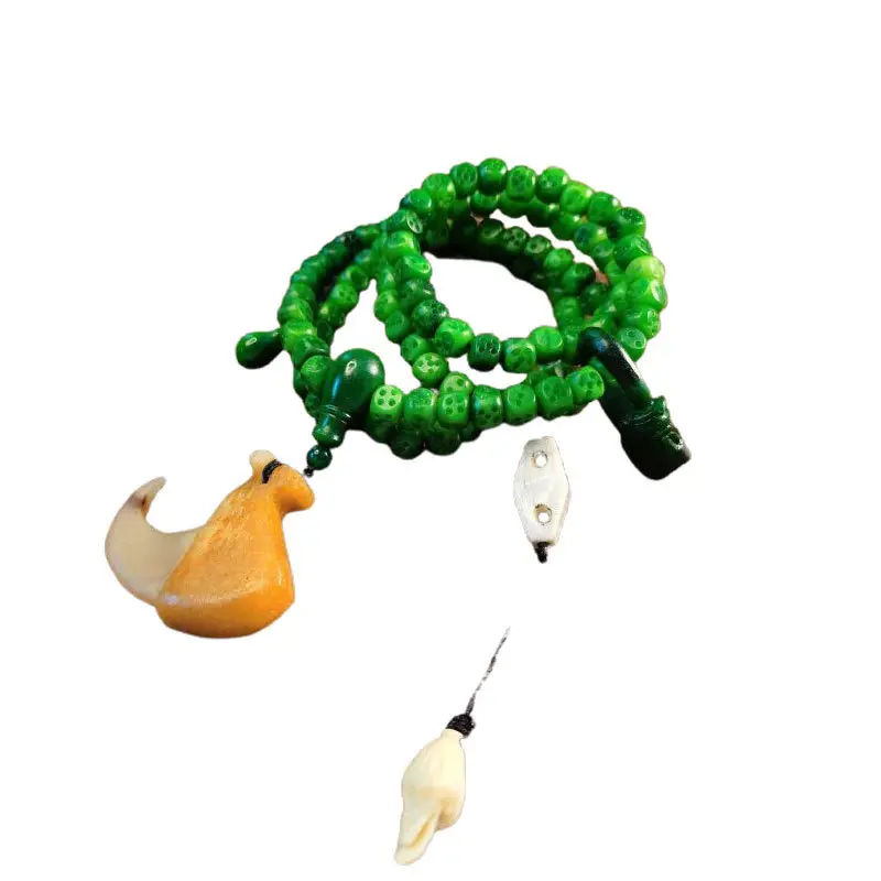 Старинная имитация углов 8*3 мм круглые бусины 108 трехсторонняя свиная клетка